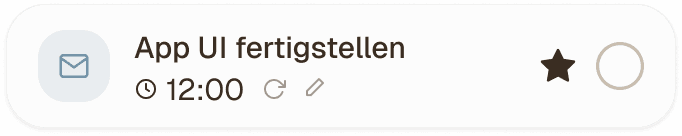 Wiederkehrende Aufgabe mit Wiederhol-Symbol